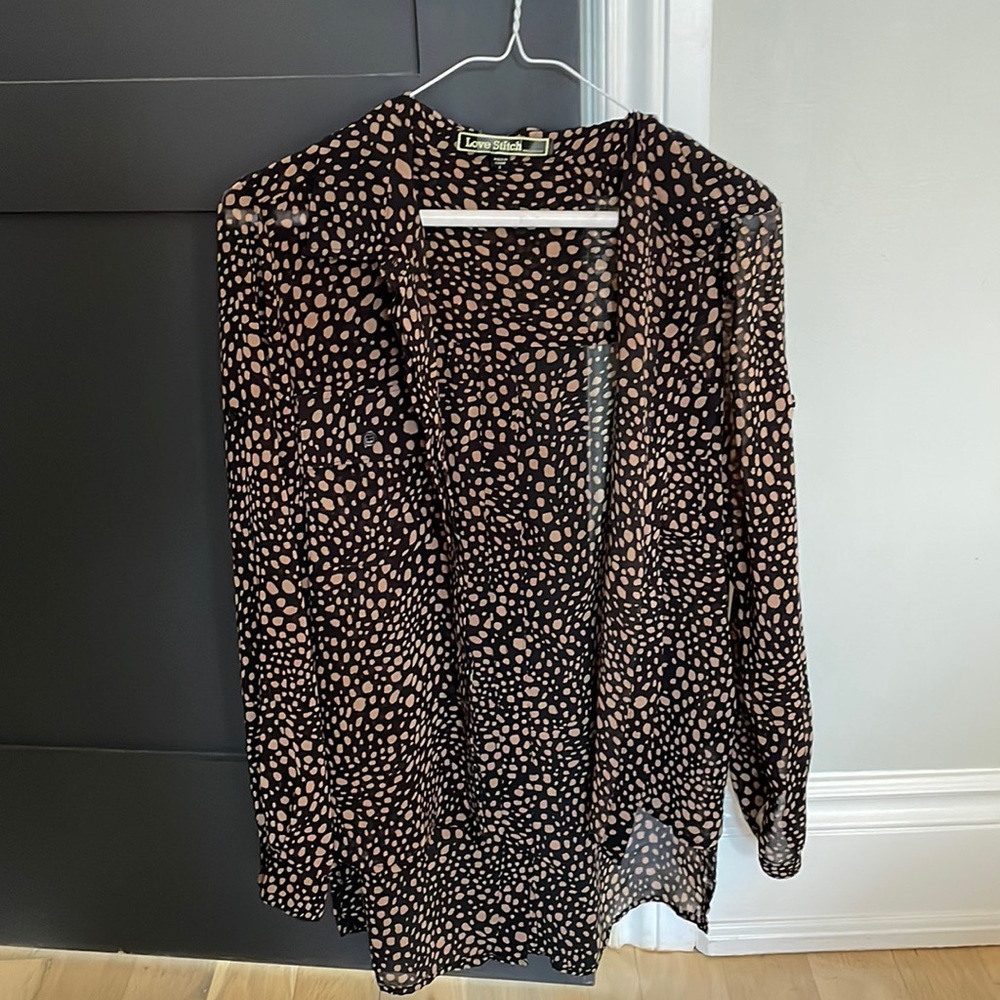 Leopard print blouse